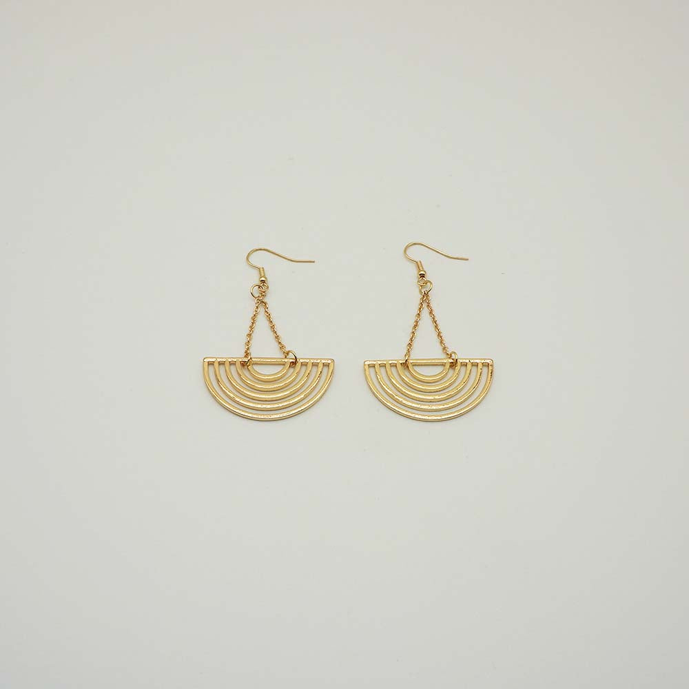 Aros Largo Elizabeth Dorados i-D