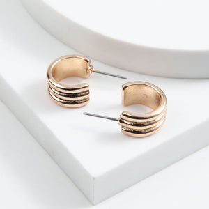 Aros Argollas Veta Dorado Tatienne