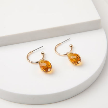 Aros Argollas Apricot Crush 19 Dorado Tatienne