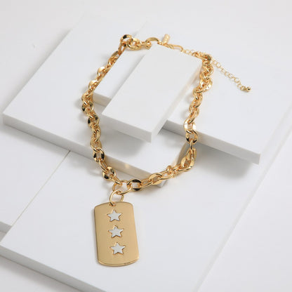 Collar Corto Dorado Blondie Humana