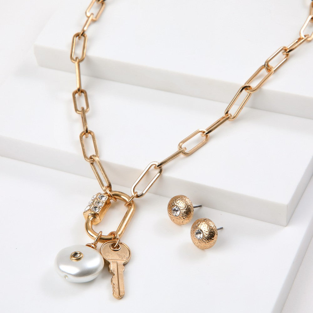 Set De Collar Cali Dorado Humana