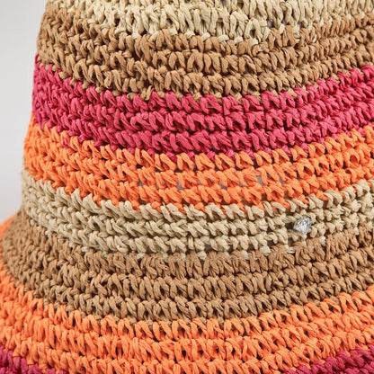 Sombrero Naranjo/Fucsia I-D