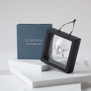 Aros Mediano Aveiro Plateado Humana