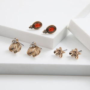 Set de 3 aros Diora Dorado ID