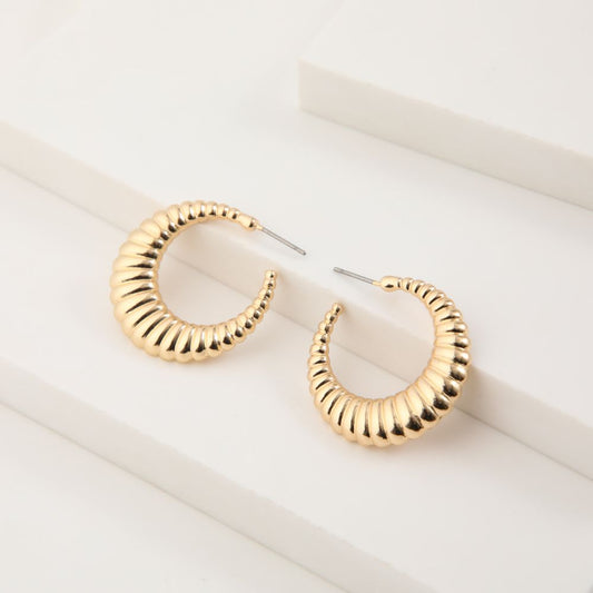 Aros Argolla Punchy Paisley 23 Dorado i-D