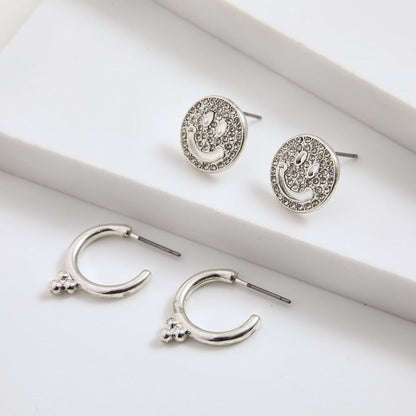 Set De Aros Marina Plateado I-D