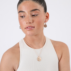 Set de argollas y collar Elsy Dorado ID