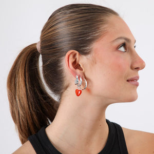 Set de 4 argollas Elara Plateado ID