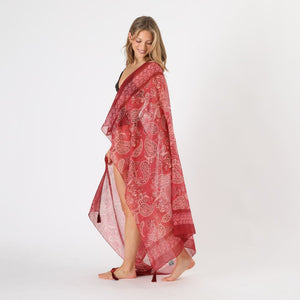 Pareo Estampado Floral Dalia Burdeo Tatienne