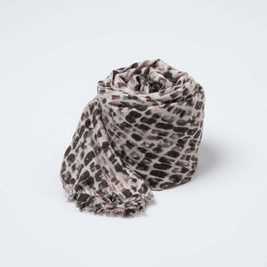 Pañuelo Estampado Gele Café i-D