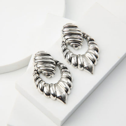 Aros Medianos Ariadna Plateado Tatienne