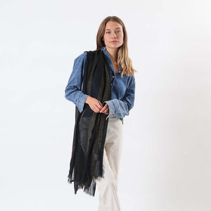 Pañuelo Liso Biarritz Negro Tatienne