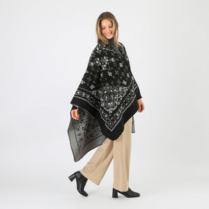 Poncho Sven Black Tatienne