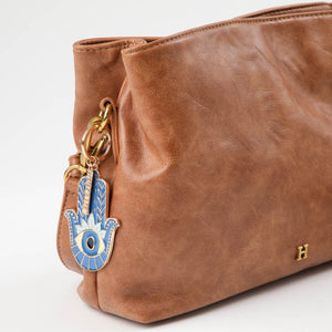 Llavero Hamsa Azul Humana