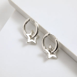 Aros Argollas Oria Plateado I-D