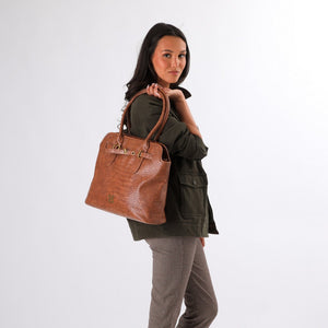 Cartera Cruzada Agata Camel Humana