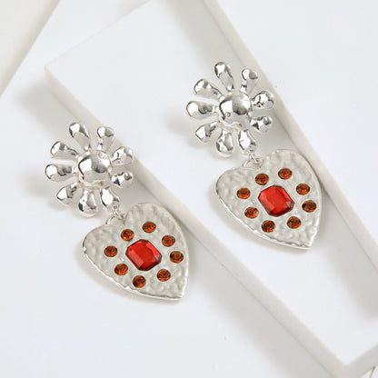 Aros Largos Mina Plateado I-D