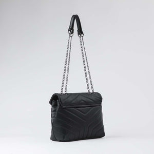 Cartera Hombro Padded Negra Humana