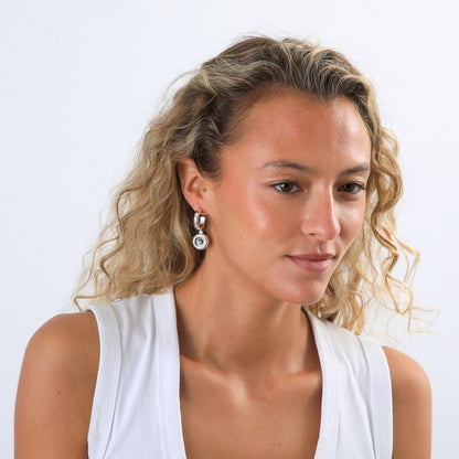 Aros Argollas Julia Plateado Tatienne