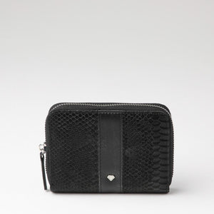 Billetera mediana Begur Ecocuero negro ID