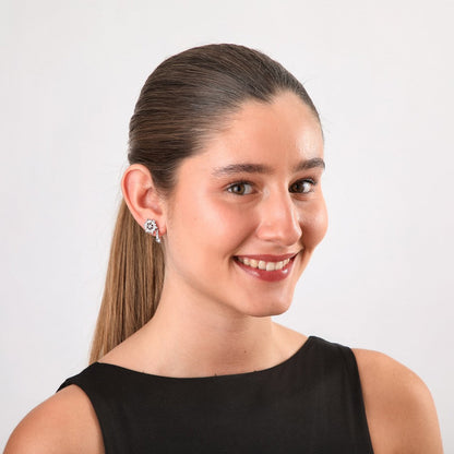 Set De Aros Amor Plateado Humana