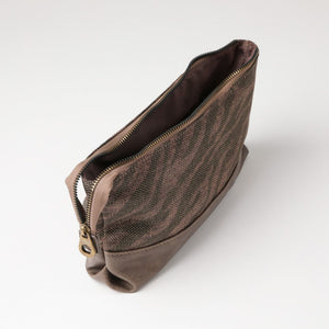 Estuche Jana Canvas Zebra Café Humana