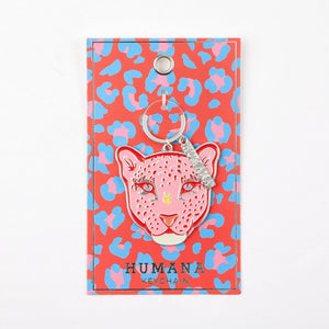 Llavero Cheetah Rosado Humana