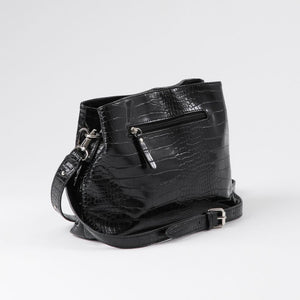 Cartera Bandolera Ecocuero Brigit Negro Humana