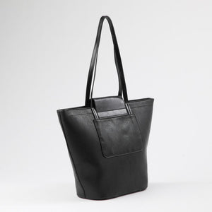 Cartera Tote Darling Ecocuero negro Tatienne