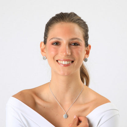 Set De Collar Rocio Plateado Humana