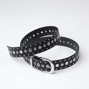 Cinturón Black Eyelet Negro Humana