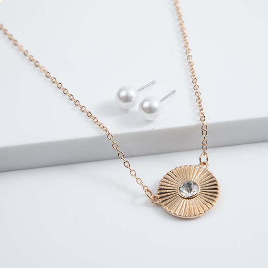 Collar + Aro Skal Dorado i-D