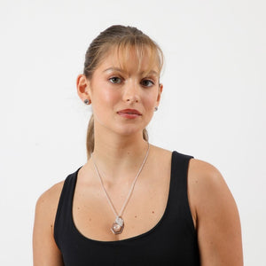 Set Collar Sol Plateado I-D