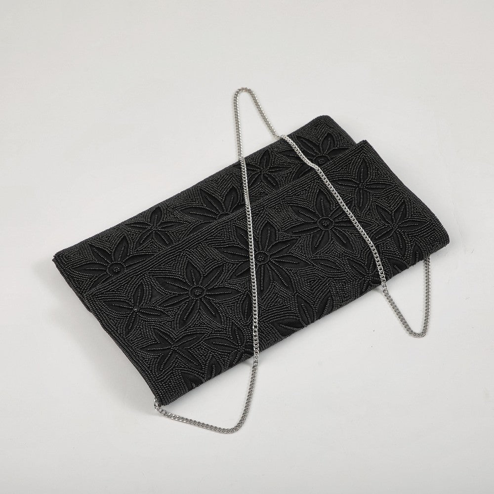 Cartera Clutch Gretta Black Humana