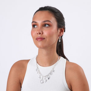 Collar Corto Cadena Sky Plateado Humana