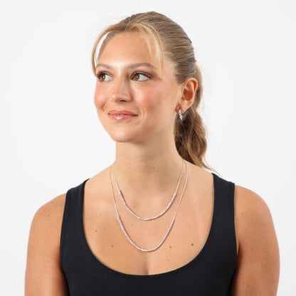 Collar Corto Labuan Plateado Humana