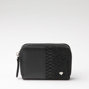 Billetera chica Genova Ecocuero negro ID