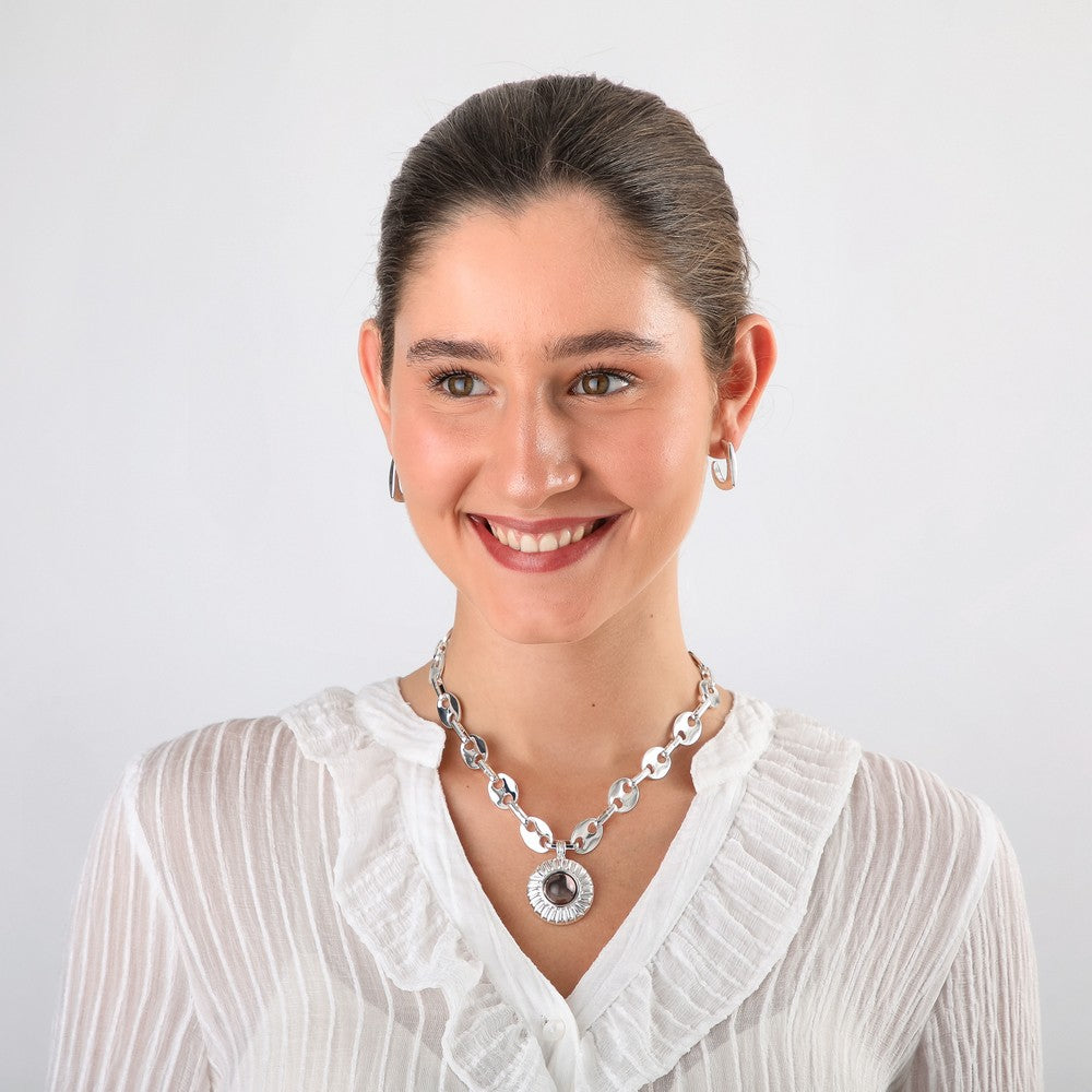 Collar Corto Delia Silver Tatienne