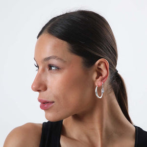 Set Aros Luz Plateado i-D