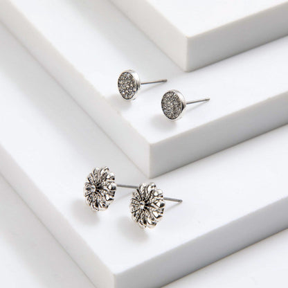 Set De Aros Romi Plateado I-D