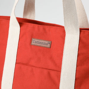 Cartera Hombro Canvas Palma Rojo Tatienne