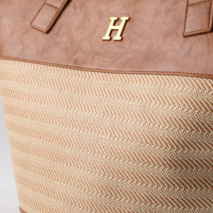 Cartera Tote Ecocuero Boo Camel Humana