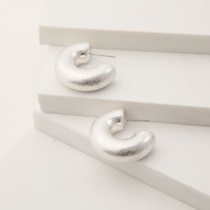 Aros Argollas Fashion Statement 2 Plateado Humana