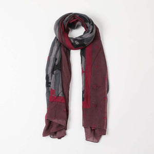 Pañuelo Estampado Gris Aguila Humana