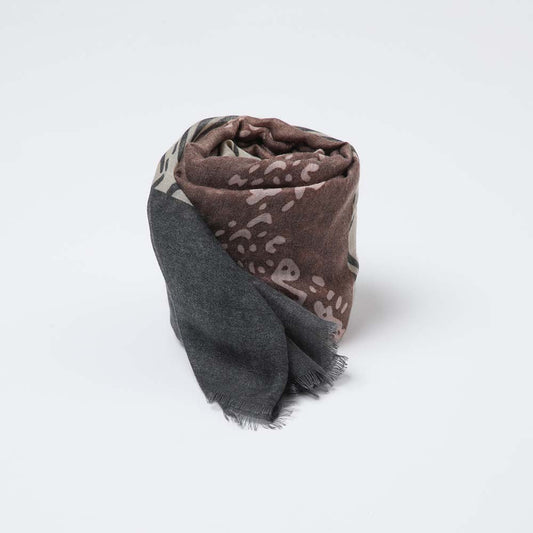 Pañuelo Estampado Ruskea Café i-D