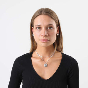 Collar Corto Ash Plateado Humana