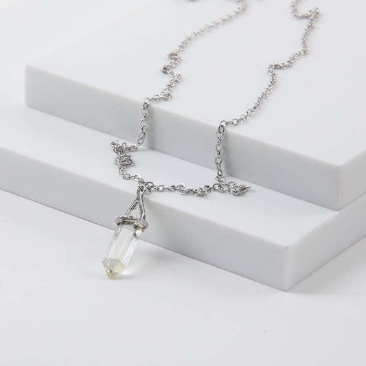 Collar Corto Nirvana Plateado i-D