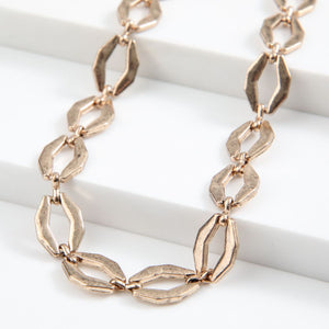 Collar Cadena Eslabones Mixto Dorado Tatienne