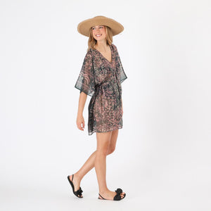 Kimono Rin Estampado animal verde Tatienne