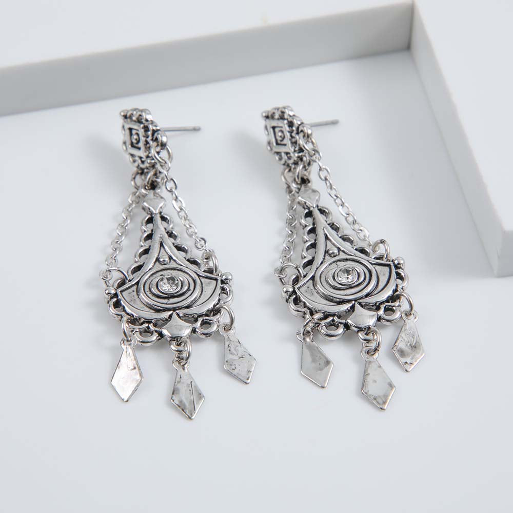 Aros Largos Seychelles Plateados i-D